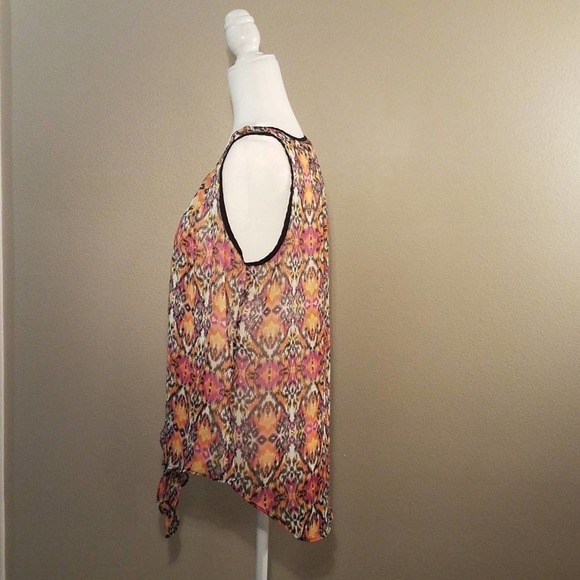 Concept Sheer Animal Print Top Large - Picture 2 of 6